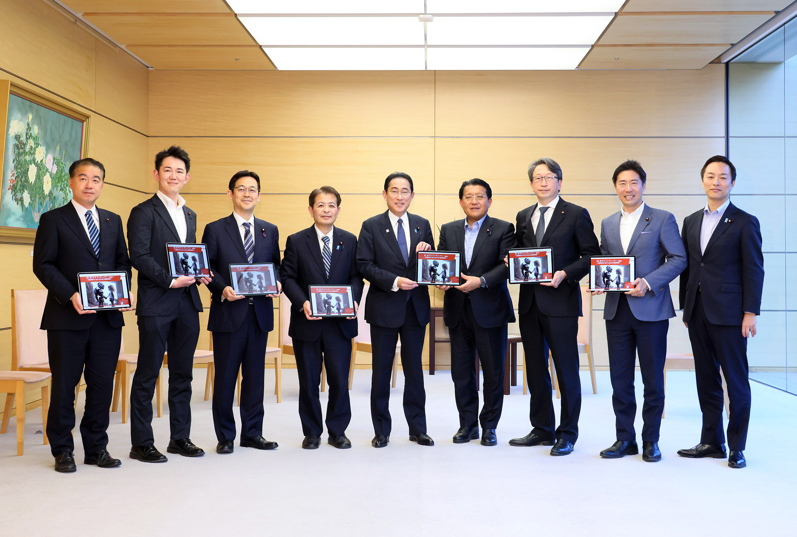 申入れを受ける岸田総理２