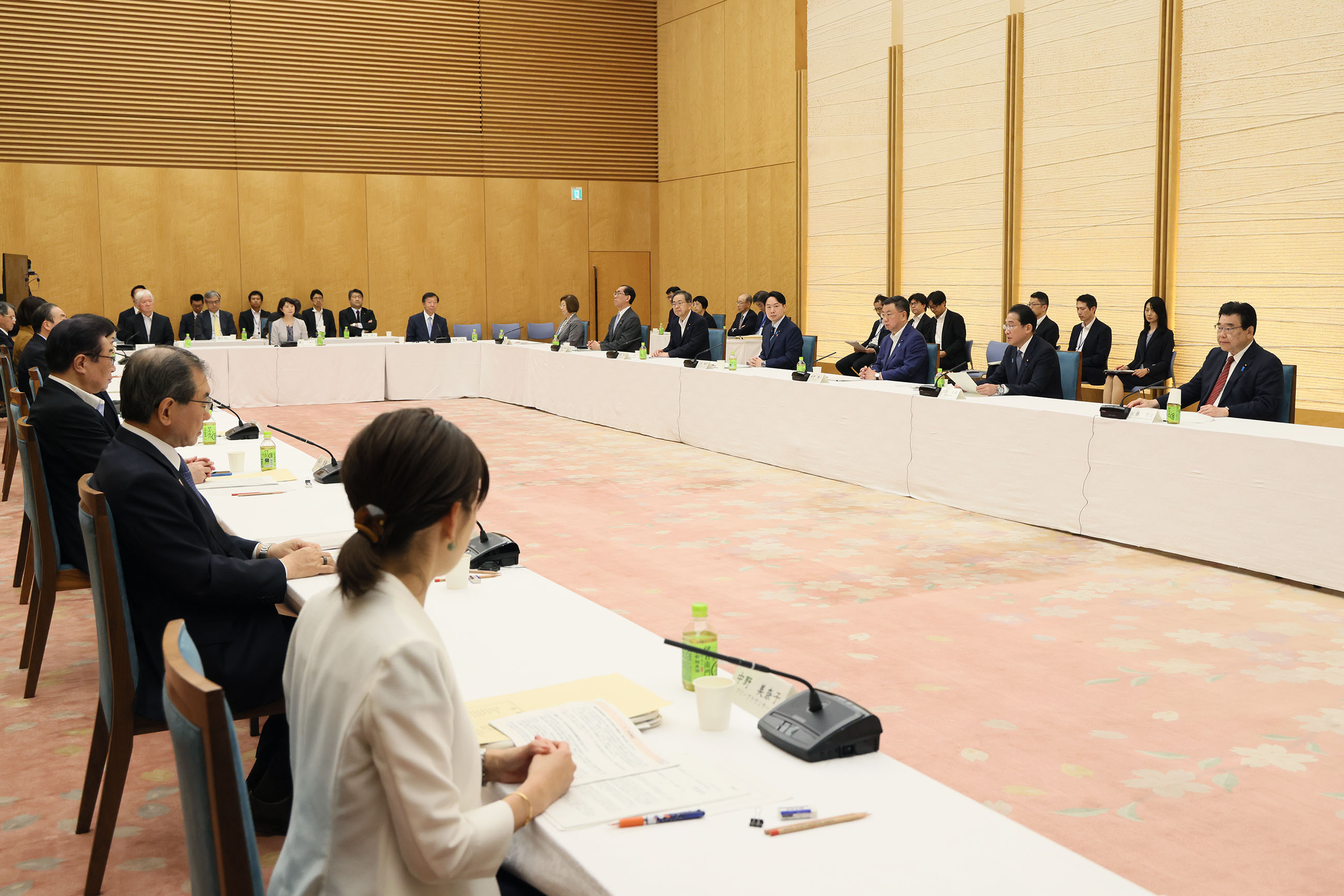 会議のまとめを行う岸田総理２