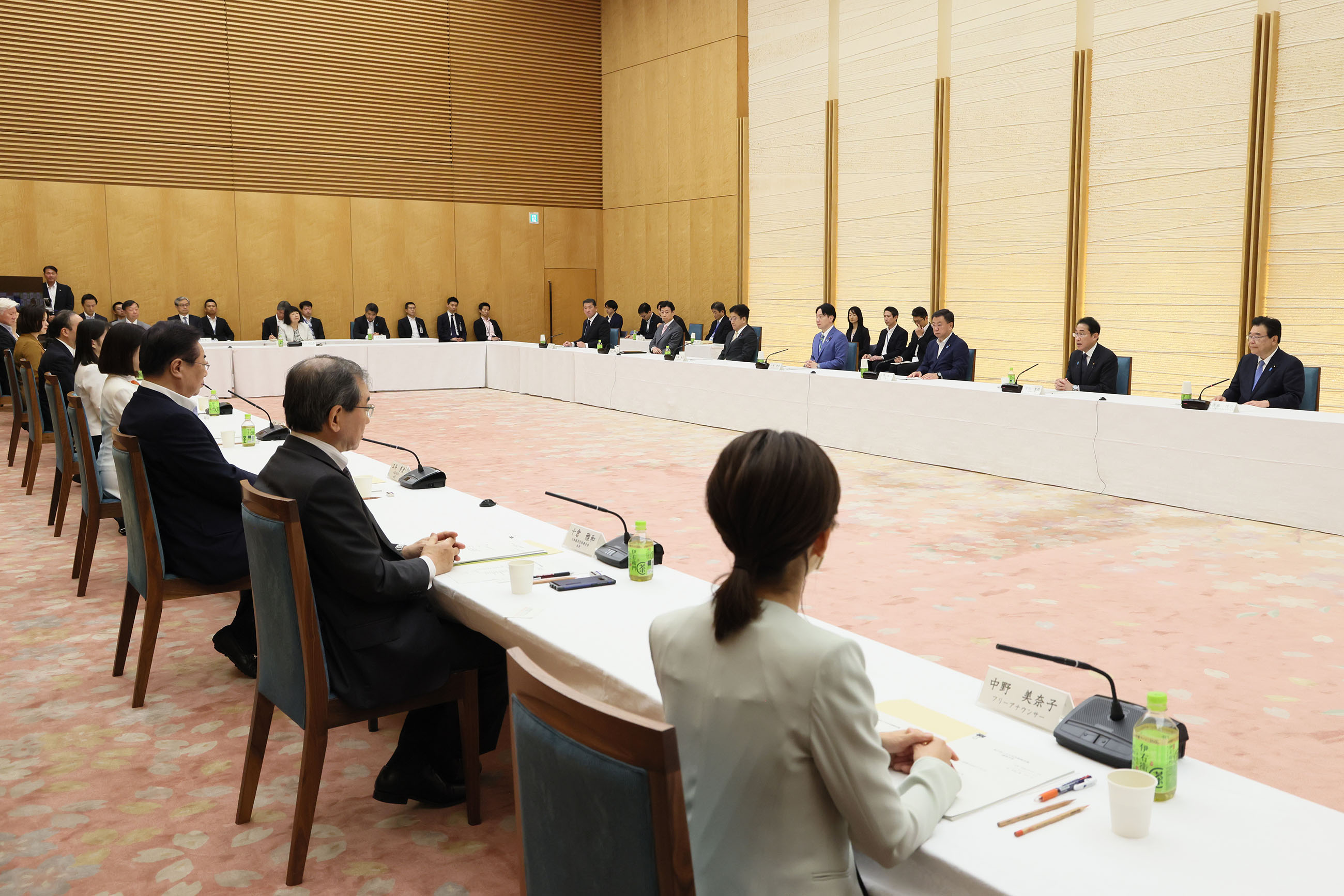 会議のまとめを行う岸田総理３