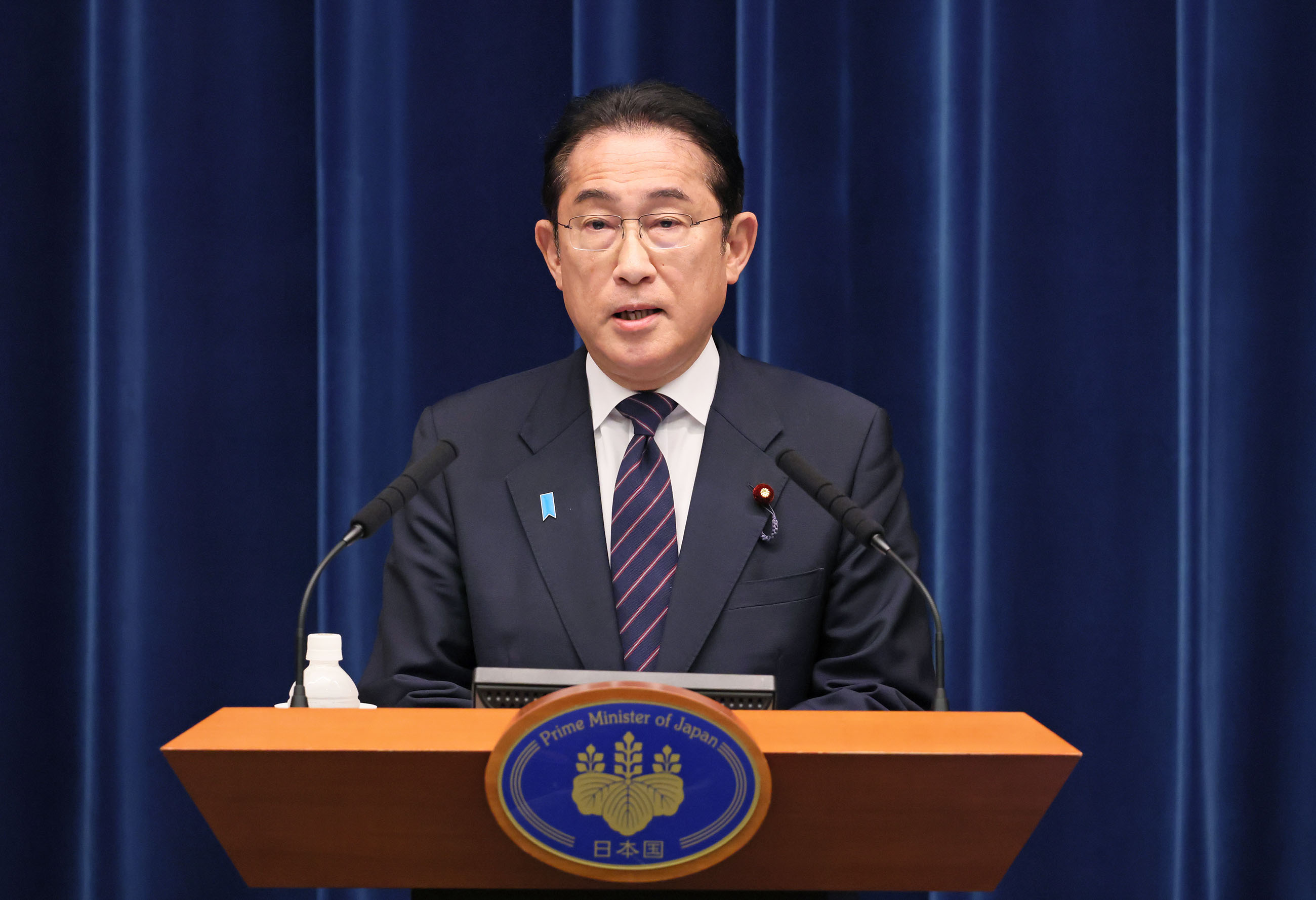 冒頭に発言する岸田総理１