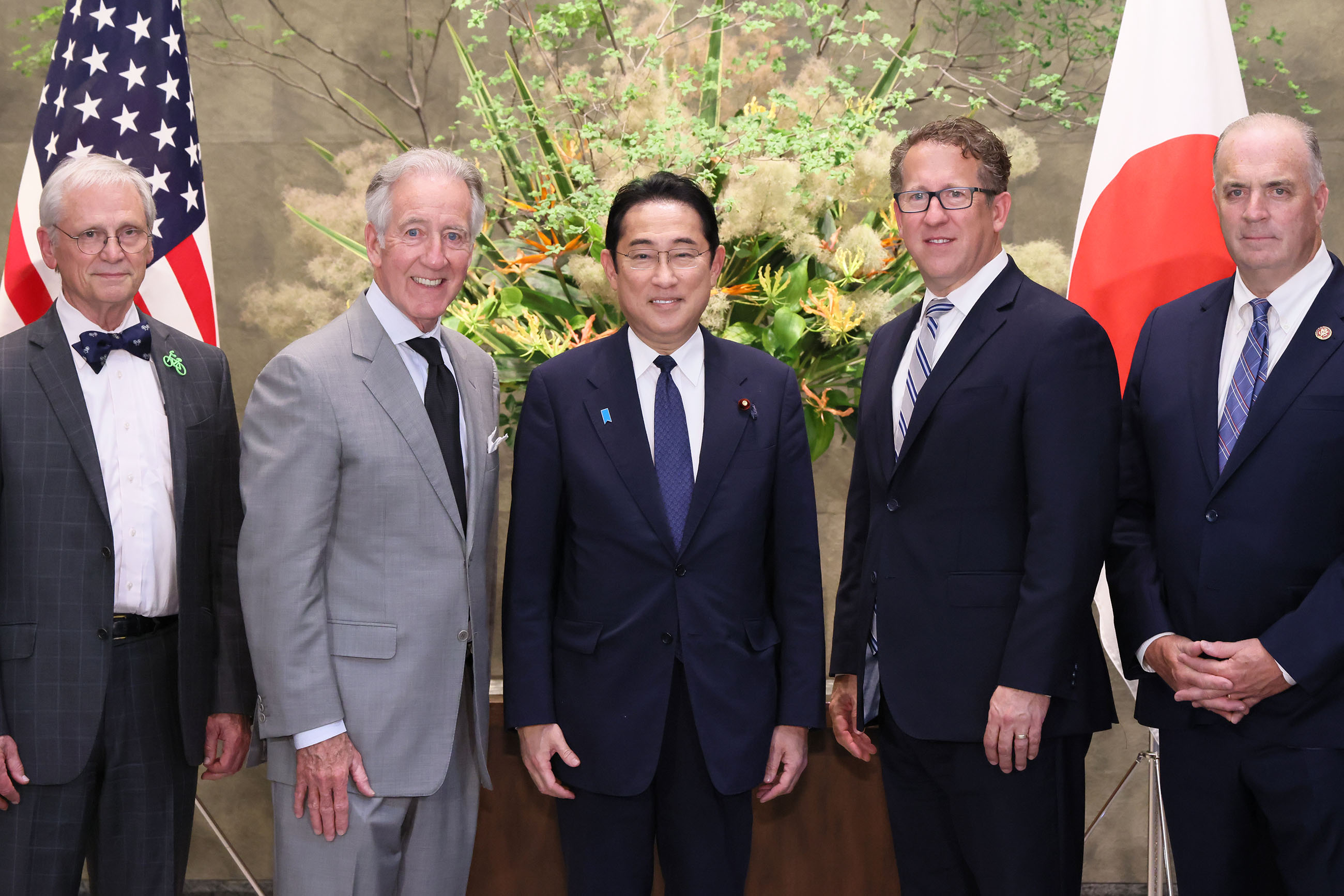 表敬を受ける岸田総理１