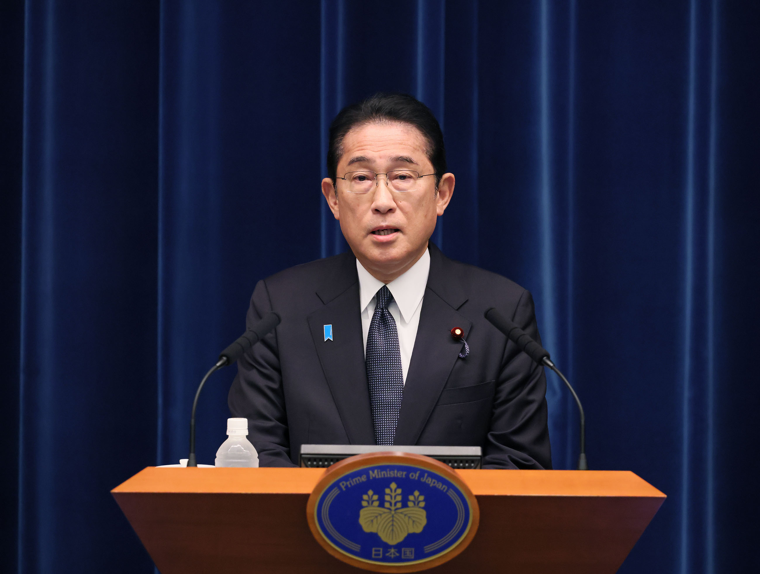 冒頭に発言する岸田総理１