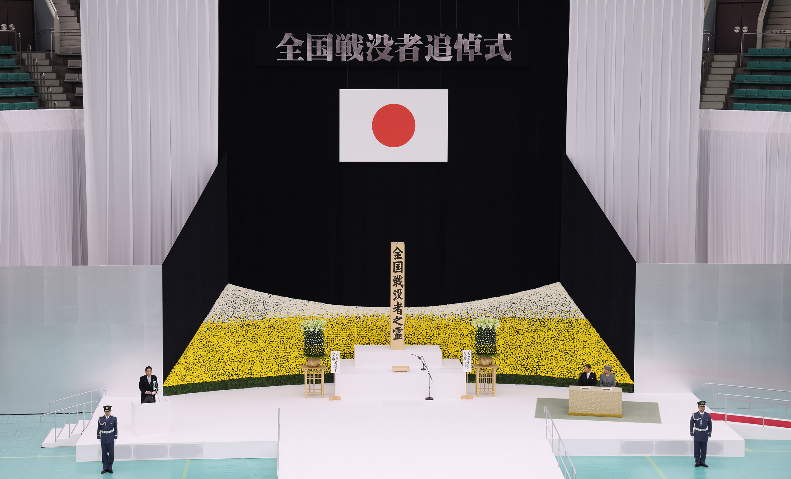 式辞を述べる岸田総理１