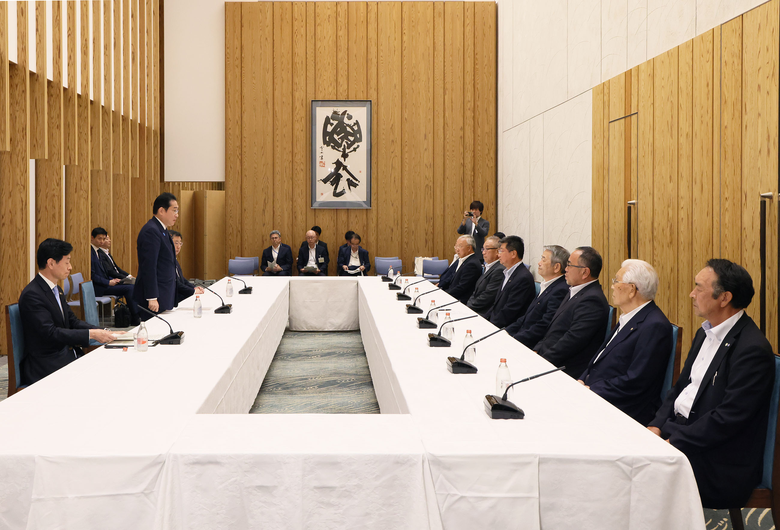 面会する岸田総理１