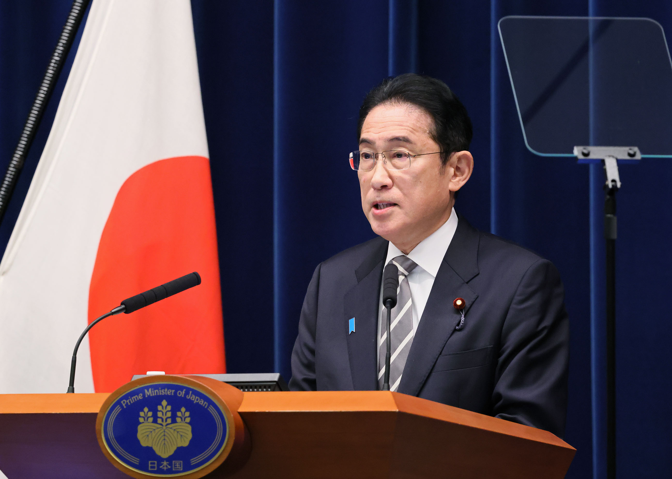 冒頭に発言する岸田総理３