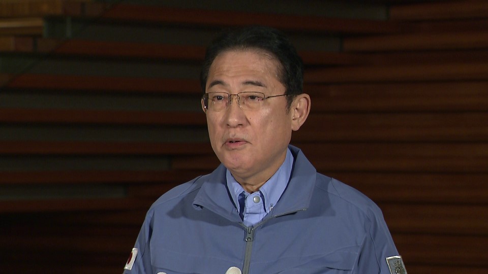 冒頭に発言する岸田総理