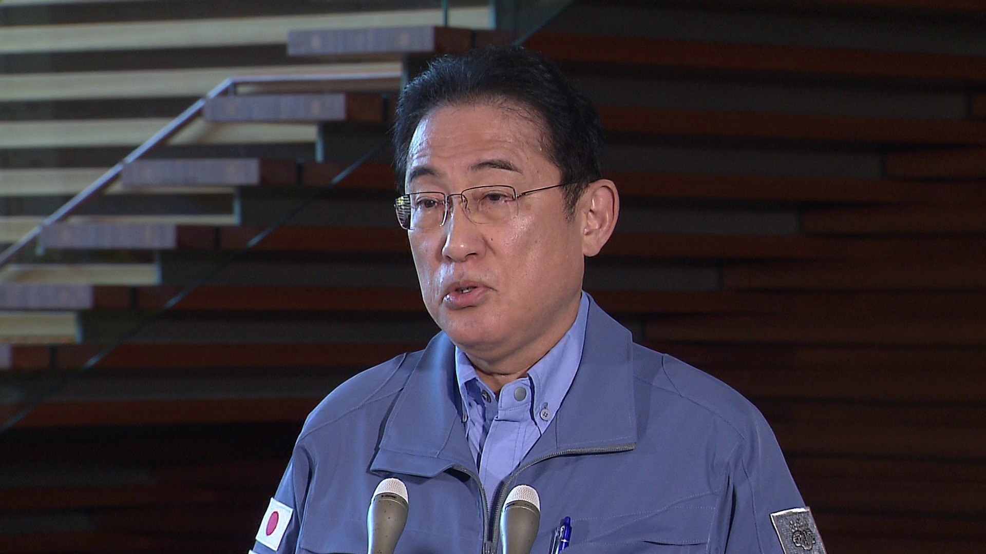 冒頭に発言する岸田総理