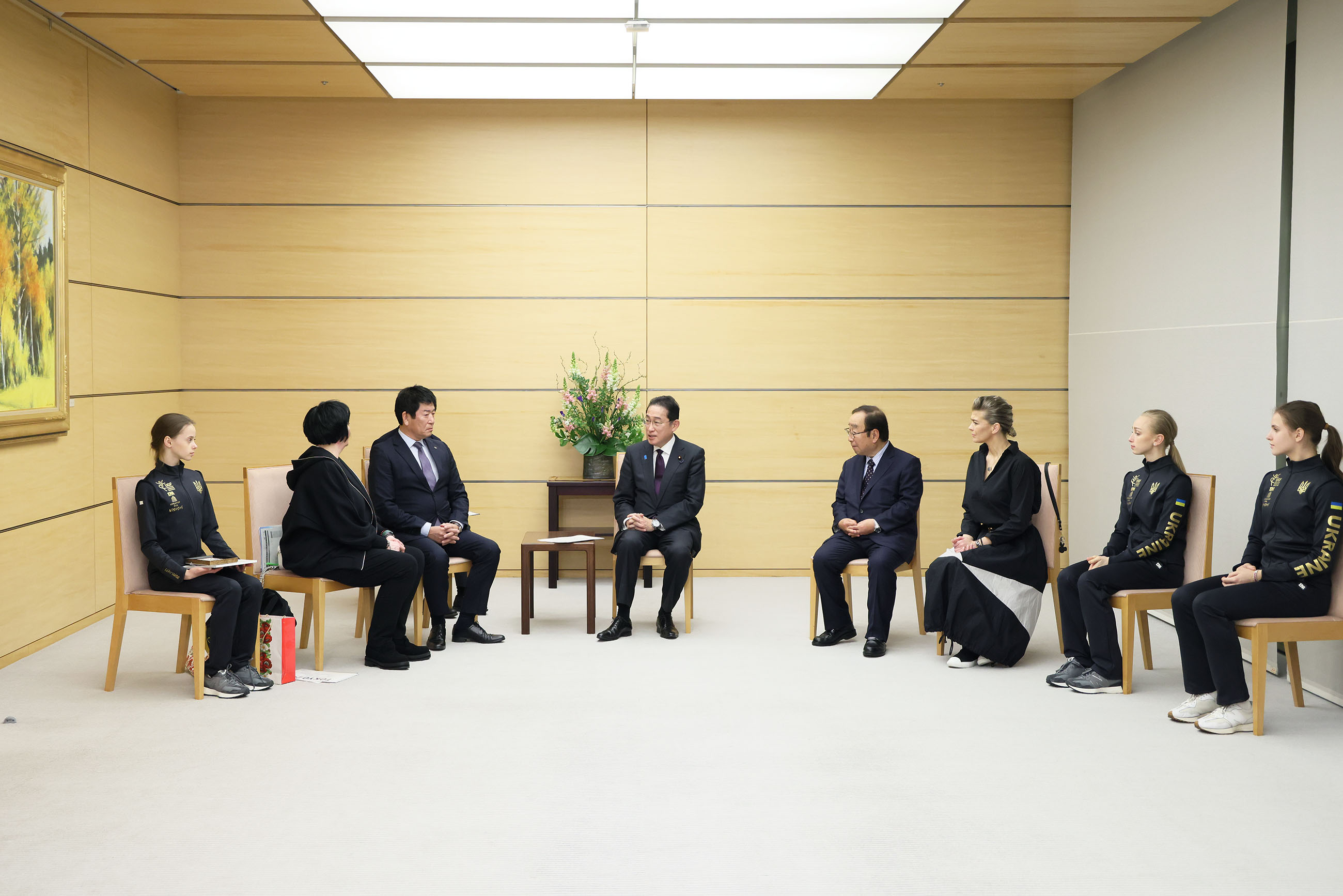 表敬を受ける岸田総理４