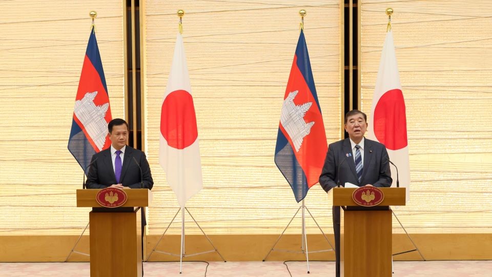日・カンボジア共同記者発表