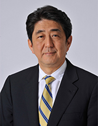 顔写真：安倍晋三