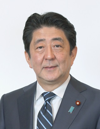 顔写真：安倍晋三