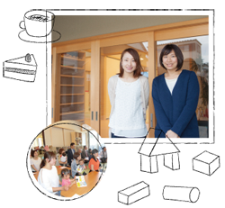 子育て応援カフェLOCO 宮本 麻里 代表 桐畑 裕子 副代表